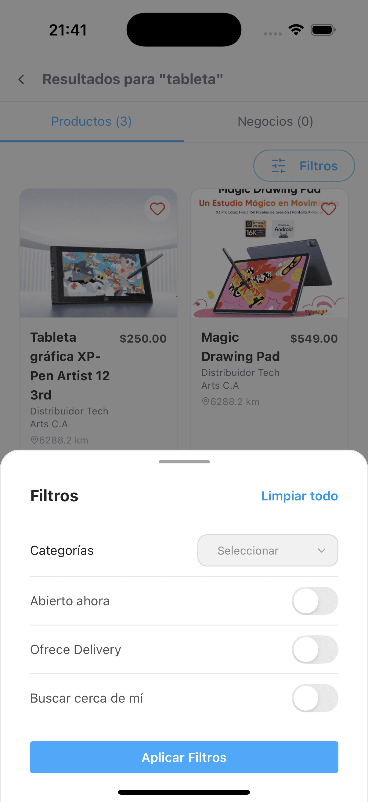 Search visualization